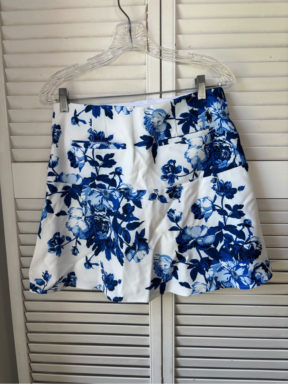 NWT $148 Polo Golf Ralph Lauren Blue White Floral Skort Size Small - Picture 4 of 9